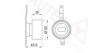 AUTEX 641707 Tensioner Pulley, timing belt